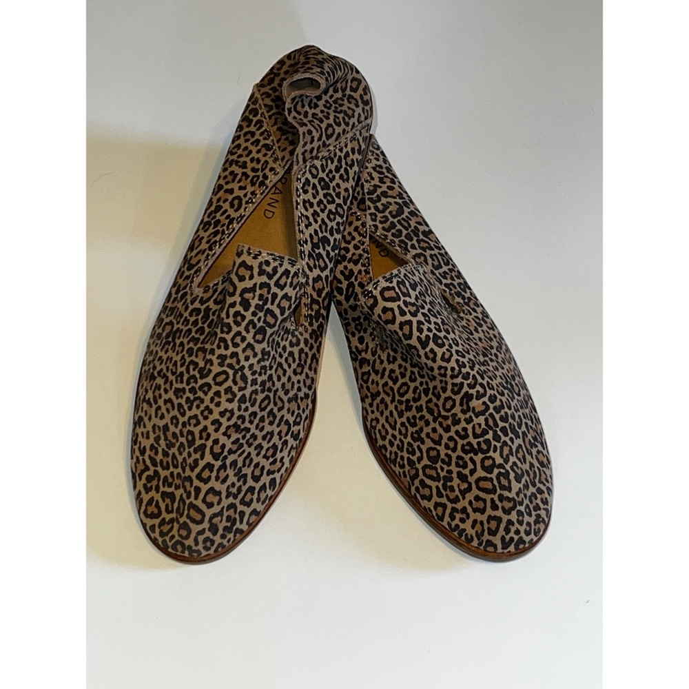 Lucky Brand LEOPARD Leather Cahill Loafer sz 8